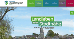 Desktop Screenshot of leupoldsgruen.de